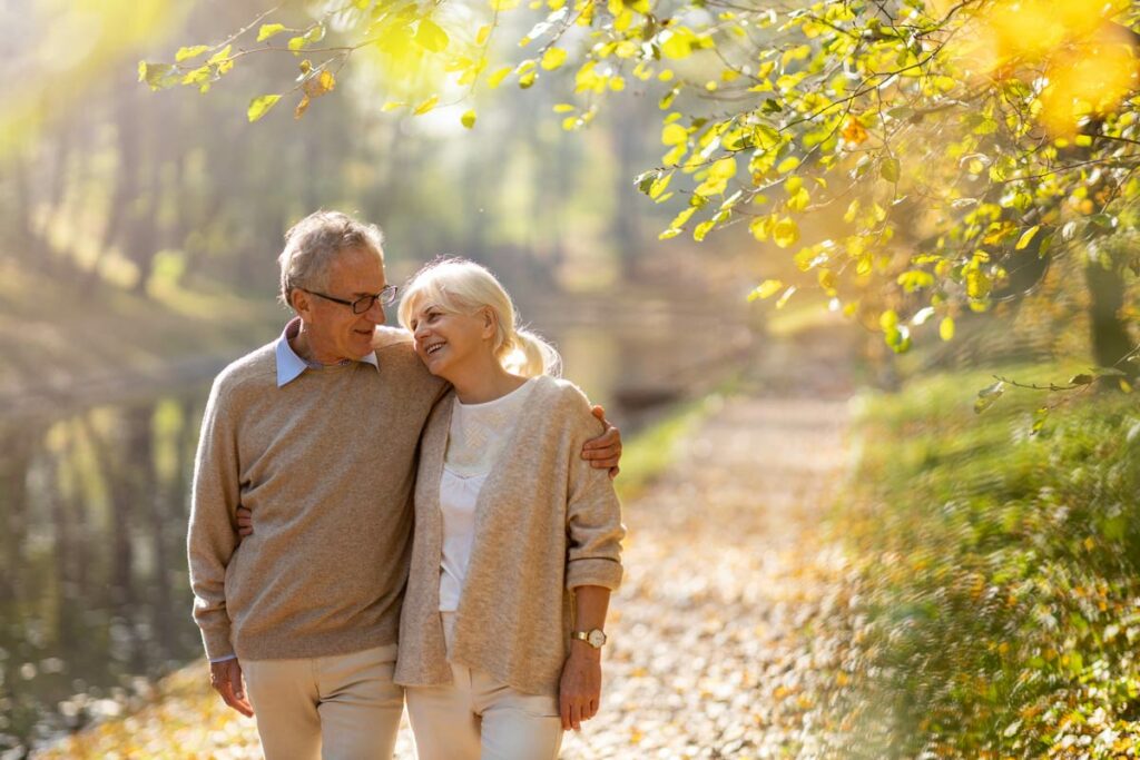 Novellus Investments | Senior couple walking outdoors